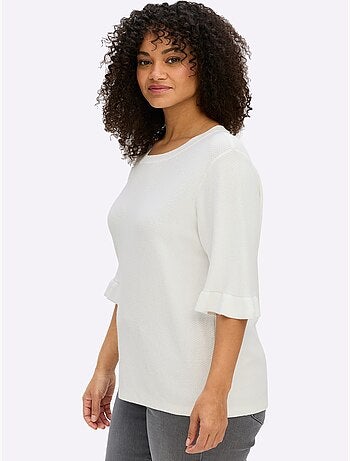 Pull Ajouré Tricot Ajouré - Taille Standard - Sheego