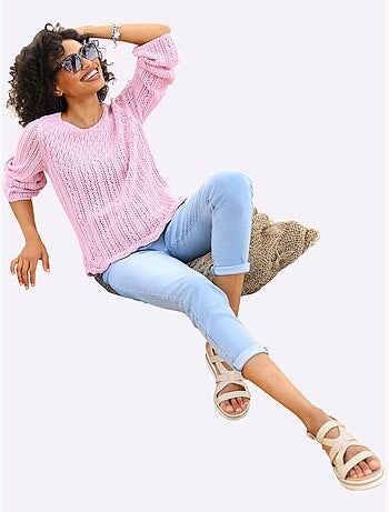 Pull Ajouré Tricot Estival Très Léger - Taille Standard - Helline