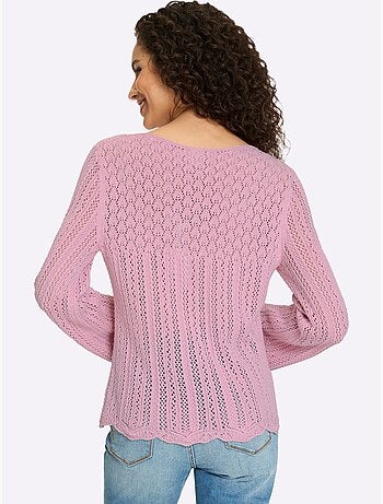 Pull Ajouré Tricot Estival Très Léger - Taille Standard - Helline