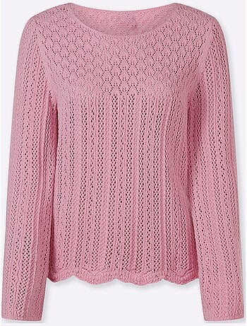 Pull Ajouré Tricot Estival Très Léger - Taille Standard - Helline