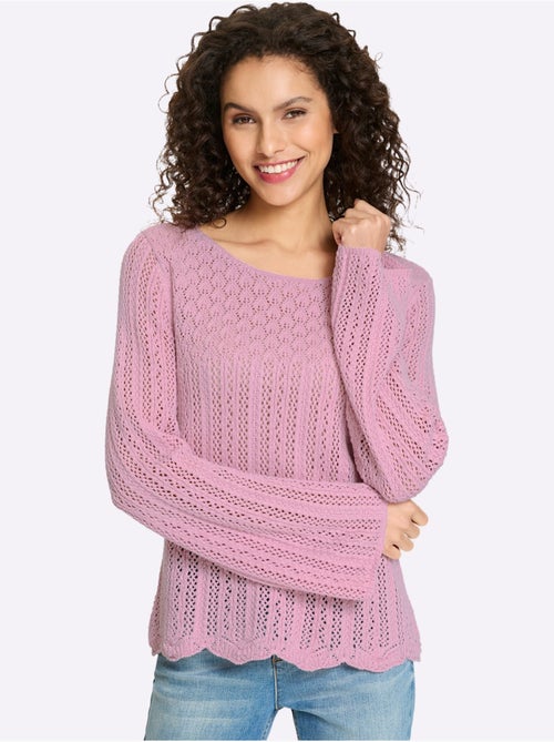 Pull Ajouré Tricot Estival Très Léger - Taille Standard - Helline - Kiabi Pull Ajouré Tricot Estival Très Léger - Taille Standard - Helline - Kiabi
