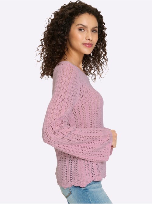 Pull Ajouré Tricot Estival Très Léger - Taille Standard - Helline - Kiabi Pull Ajouré Tricot Estival Très Léger - Taille Standard - Helline - Kiabi