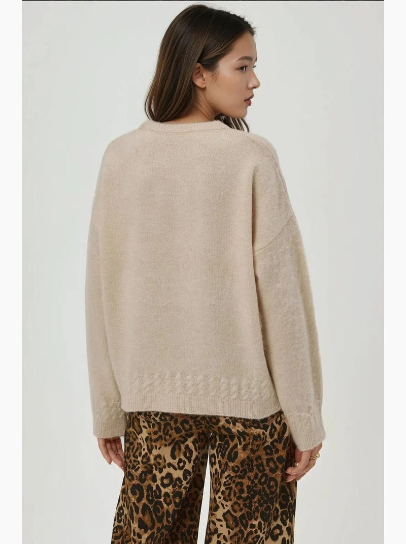 Pull amiel hiccup Crème - Kiabi