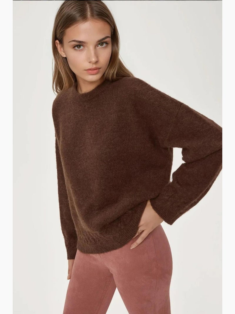 Pull amiel hiccup Marron foncé - Kiabi
