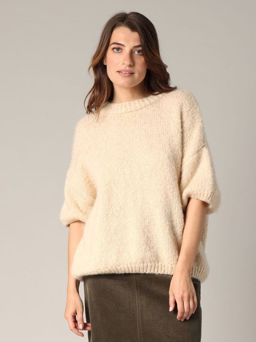 Pull ample en grosse maille 'Deeluxe' - Kiabi