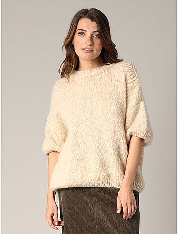 Pull ample en grosse maille 'deeluxe'