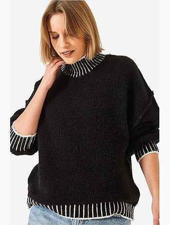 Pull ample en maille à motifs lucci