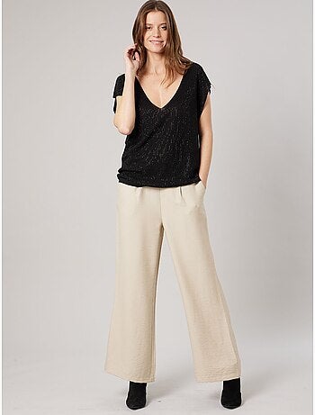 Pull ample femme en maille brillante 'deeluxe'