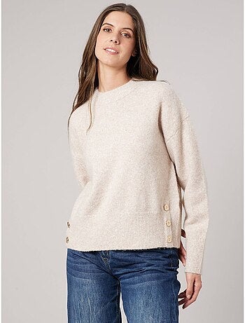 Pull ample femme en maille douce 'deeluxe'