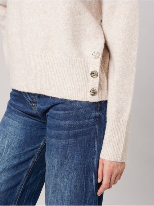 Pull ample femme en maille douce 'deeluxe' - Kiabi