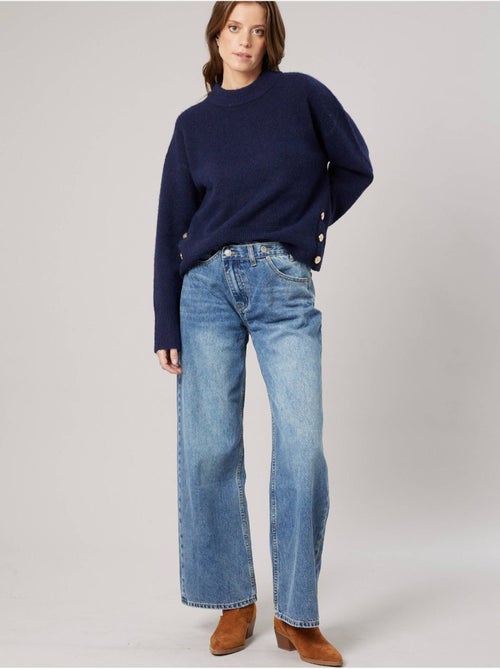 Pull ample femme en maille douce 'deeluxe' - Kiabi