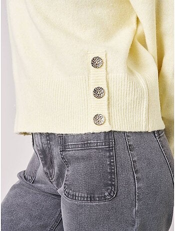 Pull ample femme en maille douce 'deeluxe'