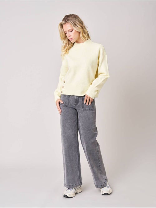 Pull ample femme en maille douce 'deeluxe' - Kiabi
