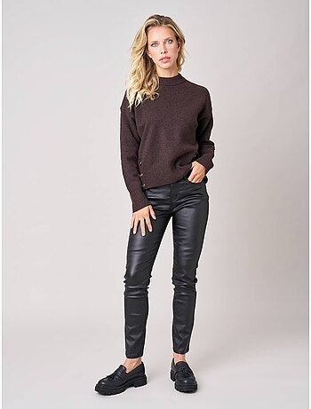 Pull ample femme en maille douce 'deeluxe'