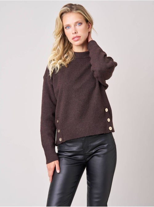 Pull ample femme en maille douce 'deeluxe' - Kiabi