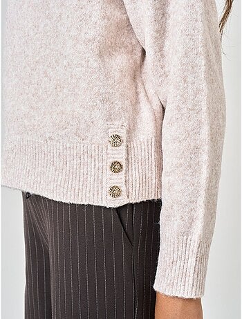 Pull ample fille en maille douce 'deeluxe'