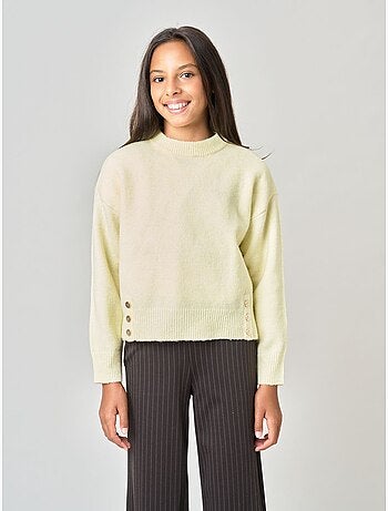 Pull ample fille en maille douce 'deeluxe'