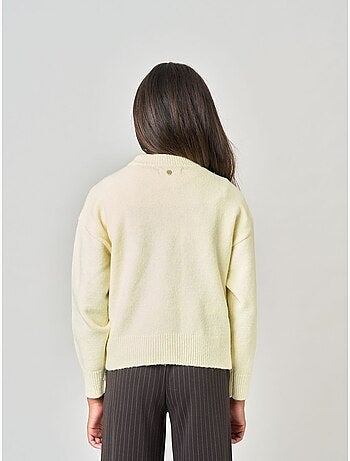 Pull ample fille en maille douce 'deeluxe'