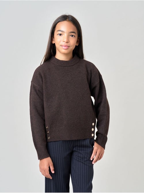 Pull ample fille en maille douce 'deeluxe' - Kiabi Pull ample fille en maille douce 'deeluxe' - Kiabi
