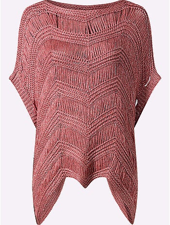 Pull Ample Superbe Motif Tricoté - Taille Standard - Helline