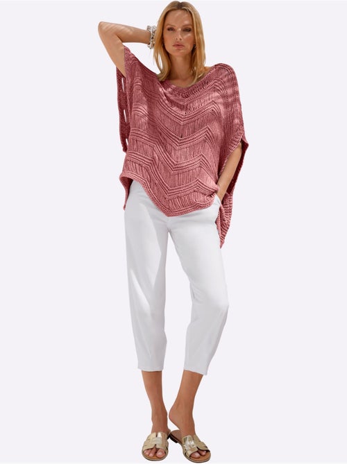 Pull Ample Superbe Motif Tricoté - Taille Standard - Helline - Kiabi