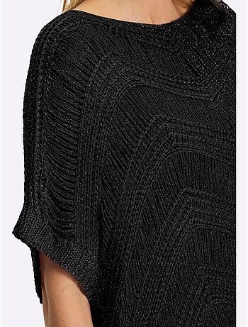Pull Ample Superbe Motif Tricoté - Taille Standard - Helline