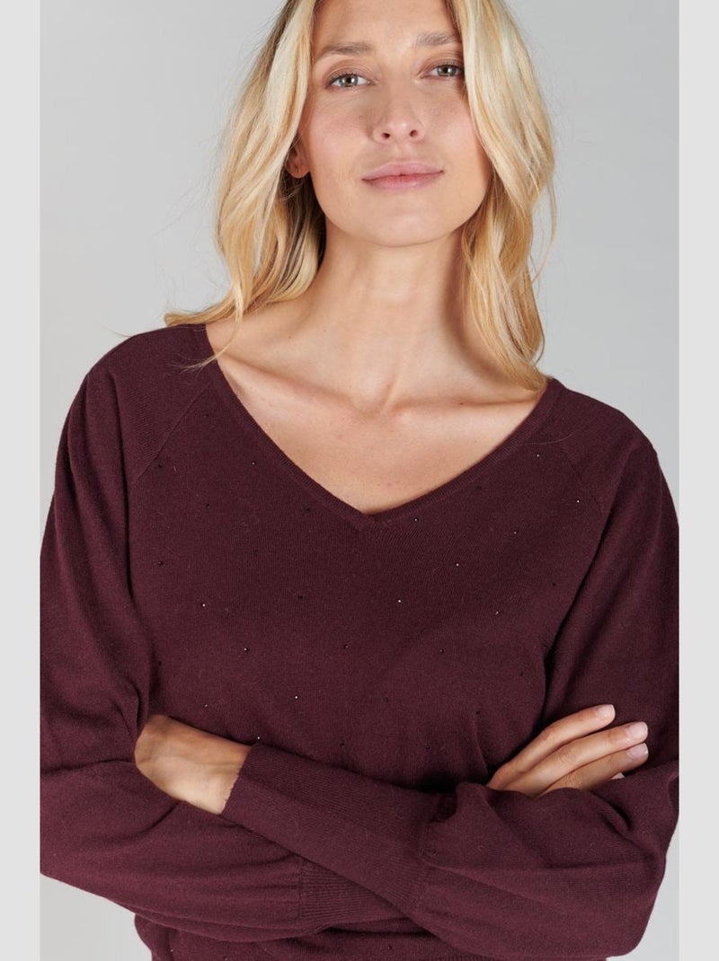Pull ANYA 'Le Temps Des Cerises' Rouge - Kiabi