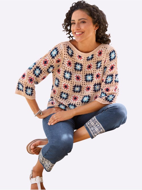 Pull Aspect Crochet - Taille Standard - Witt - Kiabi Pull Aspect Crochet - Taille Standard - Witt - Kiabi