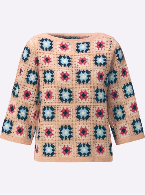 Pull Aspect Crochet - Taille Standard - Witt - Kiabi Pull Aspect Crochet - Taille Standard - Witt - Kiabi