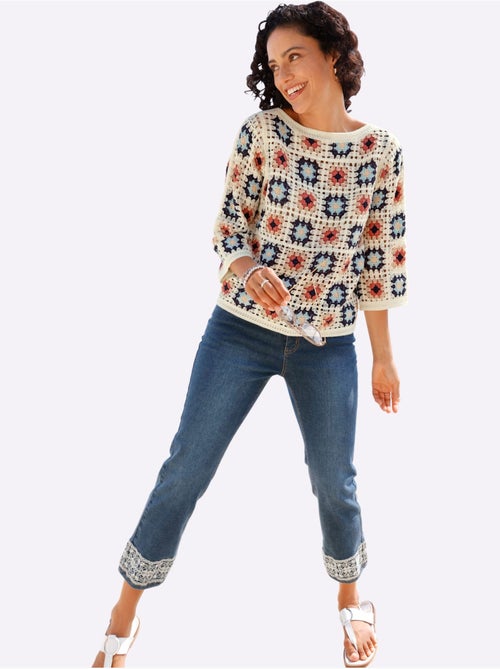 Pull Aspect Crochet - Taille Standard - Witt - Kiabi Pull Aspect Crochet - Taille Standard - Witt - Kiabi