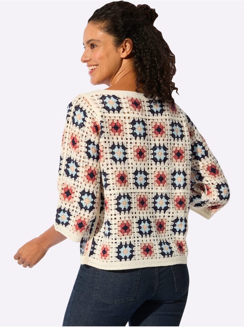 Pull Aspect Crochet - Taille Standard - Witt - Kiabi Pull Aspect Crochet - Taille Standard - Witt - Kiabi
