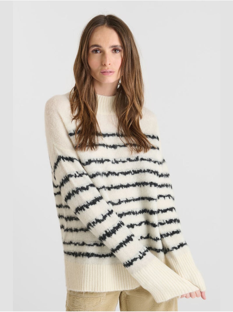 Pull AUGUST 'Le Temps Des Cerises' Blanc - Kiabi