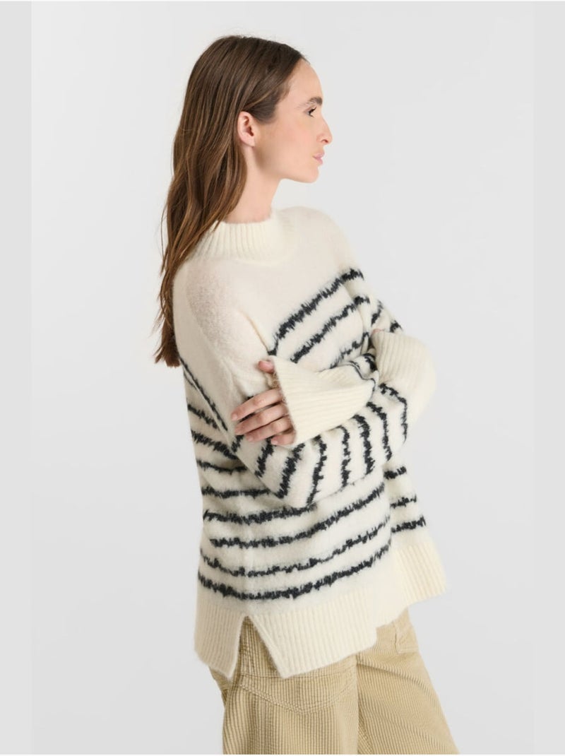 Pull AUGUST 'Le Temps Des Cerises' Blanc - Kiabi