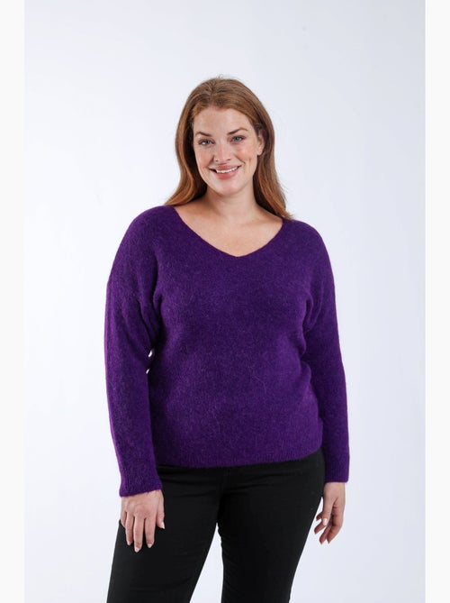 Pull avec alpaga uni PAPRIKA - Kiabi