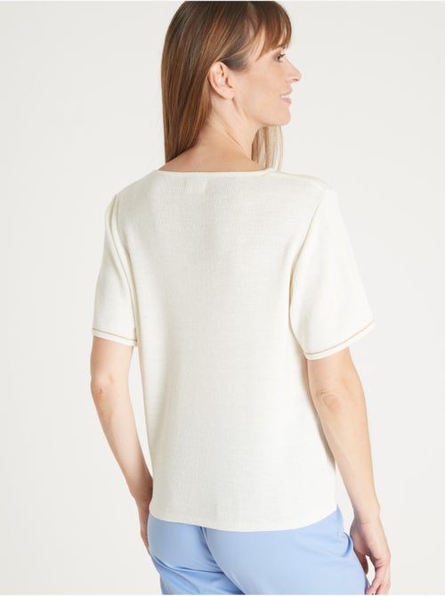 Pull avec broderies - Kiabi