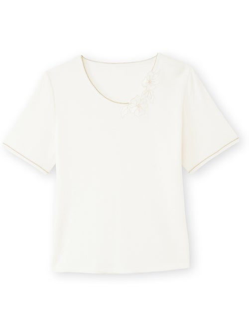 Pull avec broderies - Kiabi