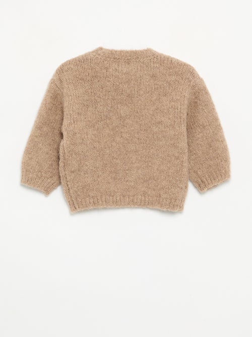 Pull avec broderies 'marguerites' - Kiabi