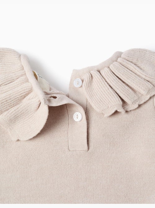 Pull avec col à volants + pantalon en maille - Kiabi