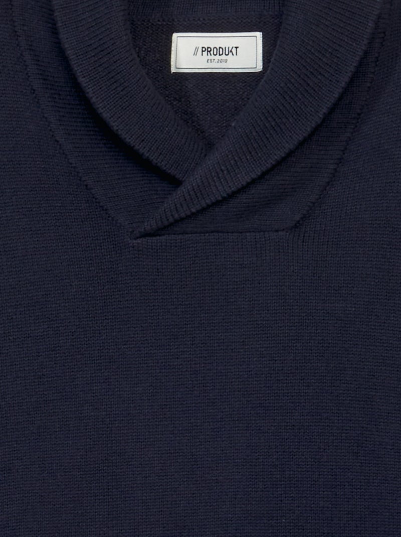 Pull Homme Red Bridge - Col Châle, Coton, Coupe Sportive