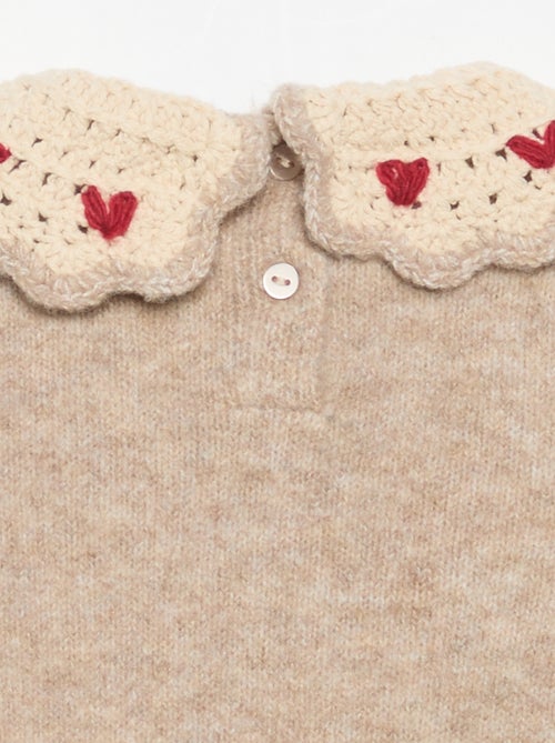 Pull avec col fantaisie - Kiabi
