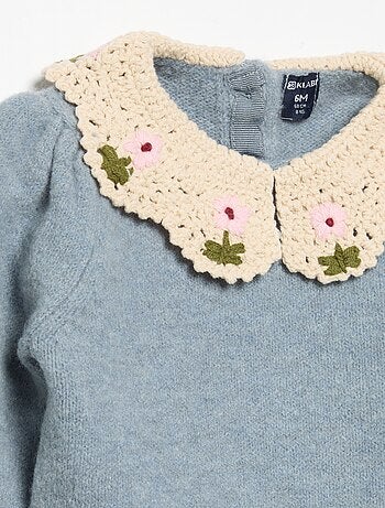 Pull avec col fantaisie