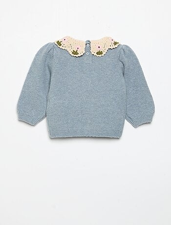 Pull avec col fantaisie
