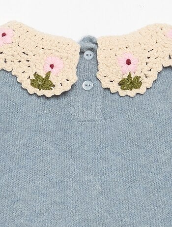 Pull avec col fantaisie
