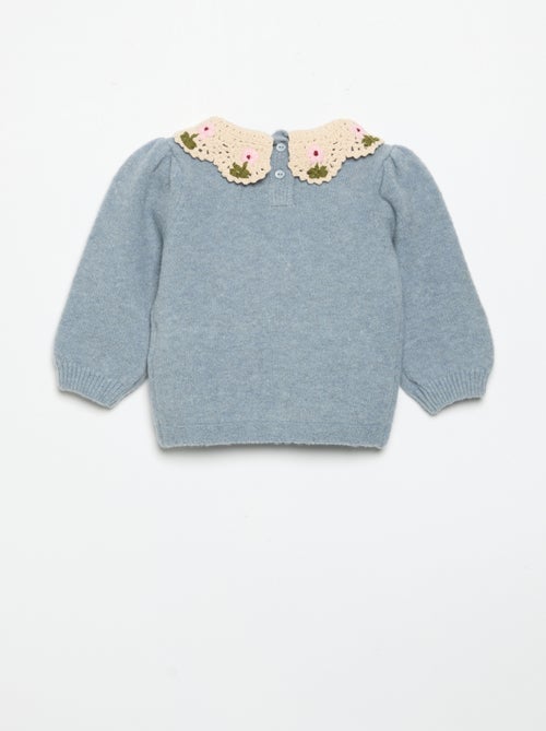 Pull avec col fantaisie - Kiabi