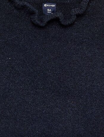Pull avec col montant ondulé
