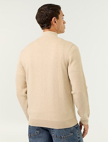 Pull avec col montant zippé