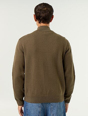 Pull avec col montant zippé