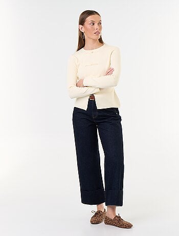 Pull avec détails mandarins