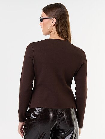Pull avec détails mandarins