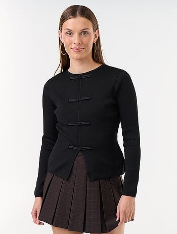 Pull avec détails mandarins